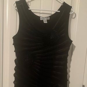 Lauren Michelle Women Black Sleeveless Round Neck